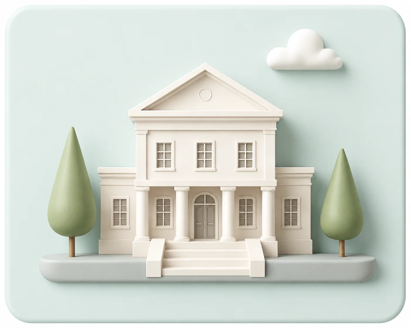 Wrightsville Manor & Gardens wedding venue illustration